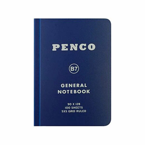 Soft PP Notebook - Grid - B7 - Navy