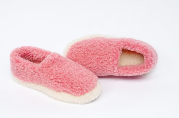 Wool Slippers - Pink