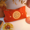 cai & jo - Medium Corduroy Pouch in Rust