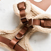 Brown Aviator Adjustable Dog Harness - S