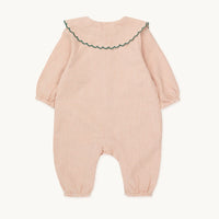 Tinycottons - Tiny Bow One-Piece - Light Rust/Light Cream