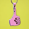 Thumbs Up Key Fob -  Pink