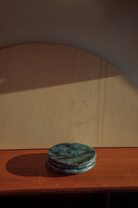 Recycled Plastic Coasters -  Marble - Set of 4