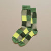 Fine Merino Wool Socks - Citrus Green: UK 8-11