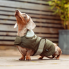 Luxe Quilted Dog Coat - Country Khaki - S