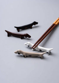 Dachshund Chopstick Rest - Black