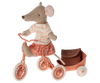 Tricycle Mouse, Big Sister with Bag - Coral