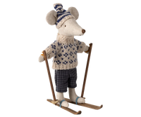 Winter Mouse with Ski Set, Dad