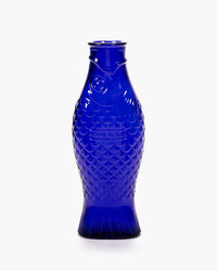 Fish & Fish Carafe - Cobalt Blue