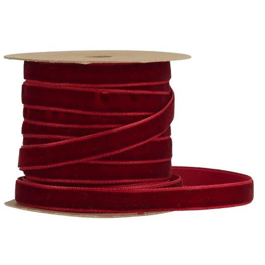 10m Velvet Ribbon - Bordeaux