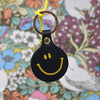 Feeling Lush Smilie Face Key Fob - Black