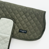 Luxe Quilted Dog Coat - Country Khaki - S