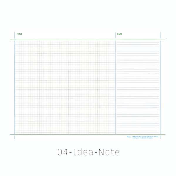 Flat Notepad (A5) Idea Note