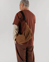 Baggu Brown Medium Nylon Crescent Bag