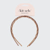 Recycled Plastic Zig Zag Headband 2pc - Neutral