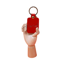 Boob Leather Key Fob - Red