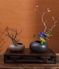 Handmade Ikebana Vase - Brown