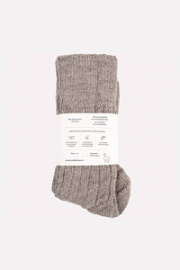 Alpaca Bed Socks - Smoke (Size 4-8)