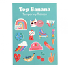 Top Banana Temporary Tattoos