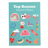 Top Banana Temporary Tattoos