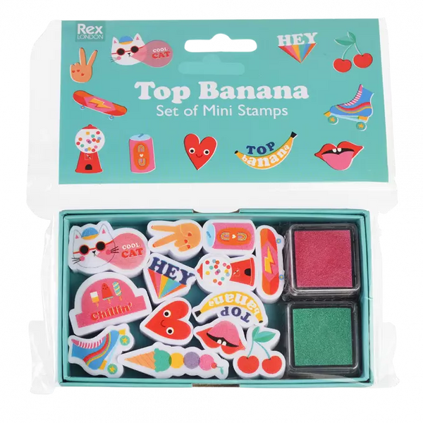 Set of Mini Stamps Top Banana