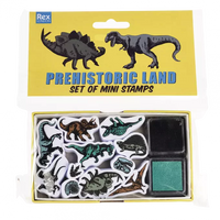 Set of Mini Stamps Prehistoric Land