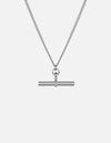 T-Bar Chain Necklace - Silver