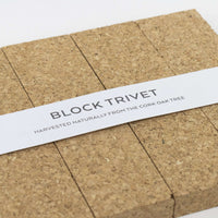 Cork Trivet - Block