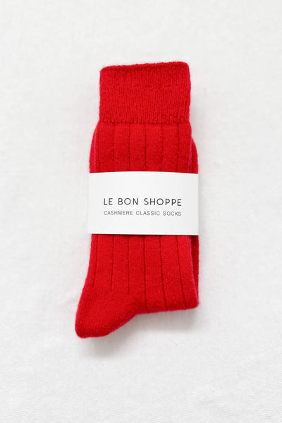 Classic Cashmere Socks - Red