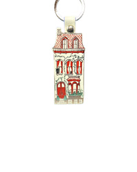 Dolls House Keyring - Cream