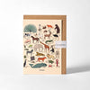 Roomytown - Greetings Card - Les Animaux