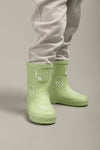 Grass & Air - Glacial Green Colour-Changing Kids Wellies: UK7