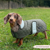 Luxe Quilted Dog Coat - Country Khaki - M