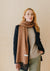 Lambswool Scarf in Camel Tweed Check