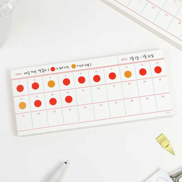 Paperian Flat Notepad (small) - Goal Tracker