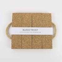 Cork Trivet - Block