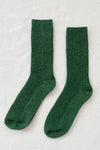 Winter Sparkle Socks - Evergreen