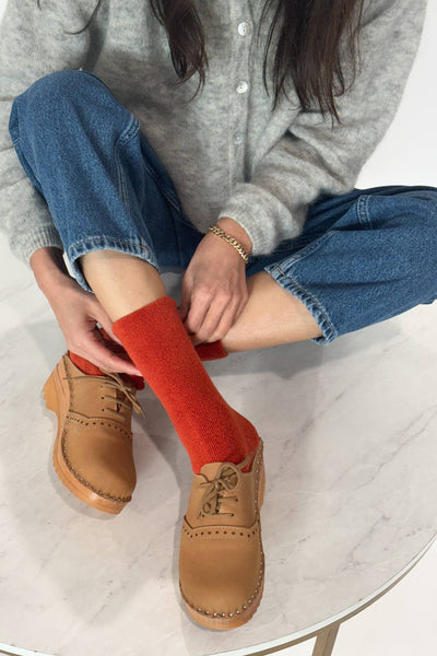 Cloud Socks - Burnt Orange