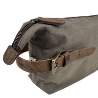 Birling Waxed Canvas & Leather Wash Bag