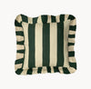 Forest Green Wide Stripe Cushion (Incl. Insert)