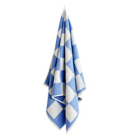 Check Bath Towel - Sky Blue