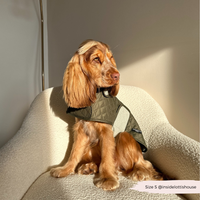 Luxe Quilted Dog Coat - Country Khaki - S