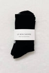 Knee High Boyfriend Socks - Black