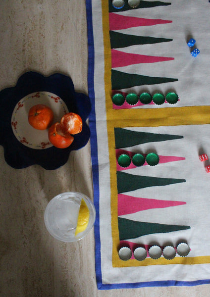 Backgammon Tea Towel