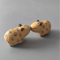 Hand-crafted Wooden Capybara Ornament