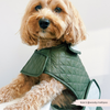 Luxe Quilted Dog Coat - Country Khaki - XS