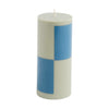 Small Column Candle - Grey/Blue