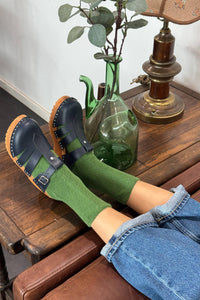 Cloud Socks - Green Olive