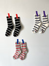 Boyfriend Socks - Black Stripe