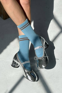 Boyfriend Socks - Powder Blue